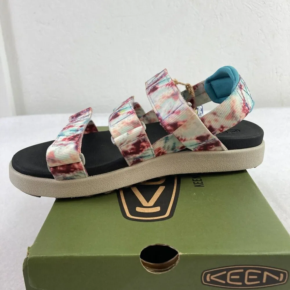 Keen Elle‎ Strappy Sandals Women's 6 Andorra Tie Dye Backstrap Casual Travel
